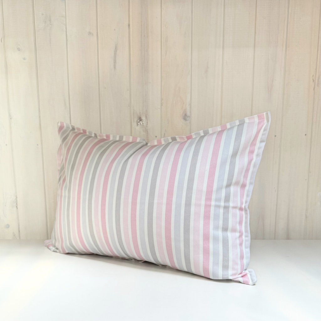 Funda de Cojín Rayure Rose 60 x 40 cm