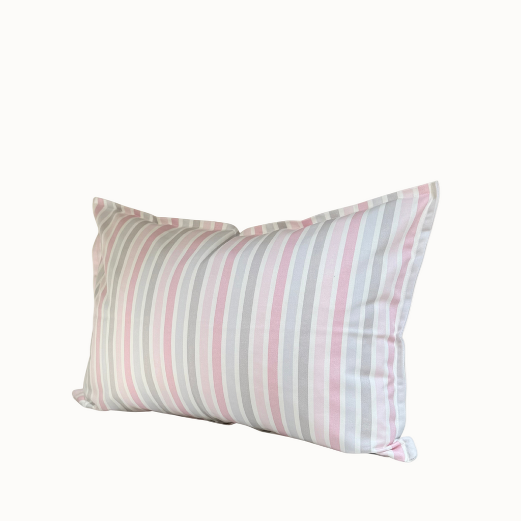 Funda de Cojín Rayure Rose 60 x 40 cm