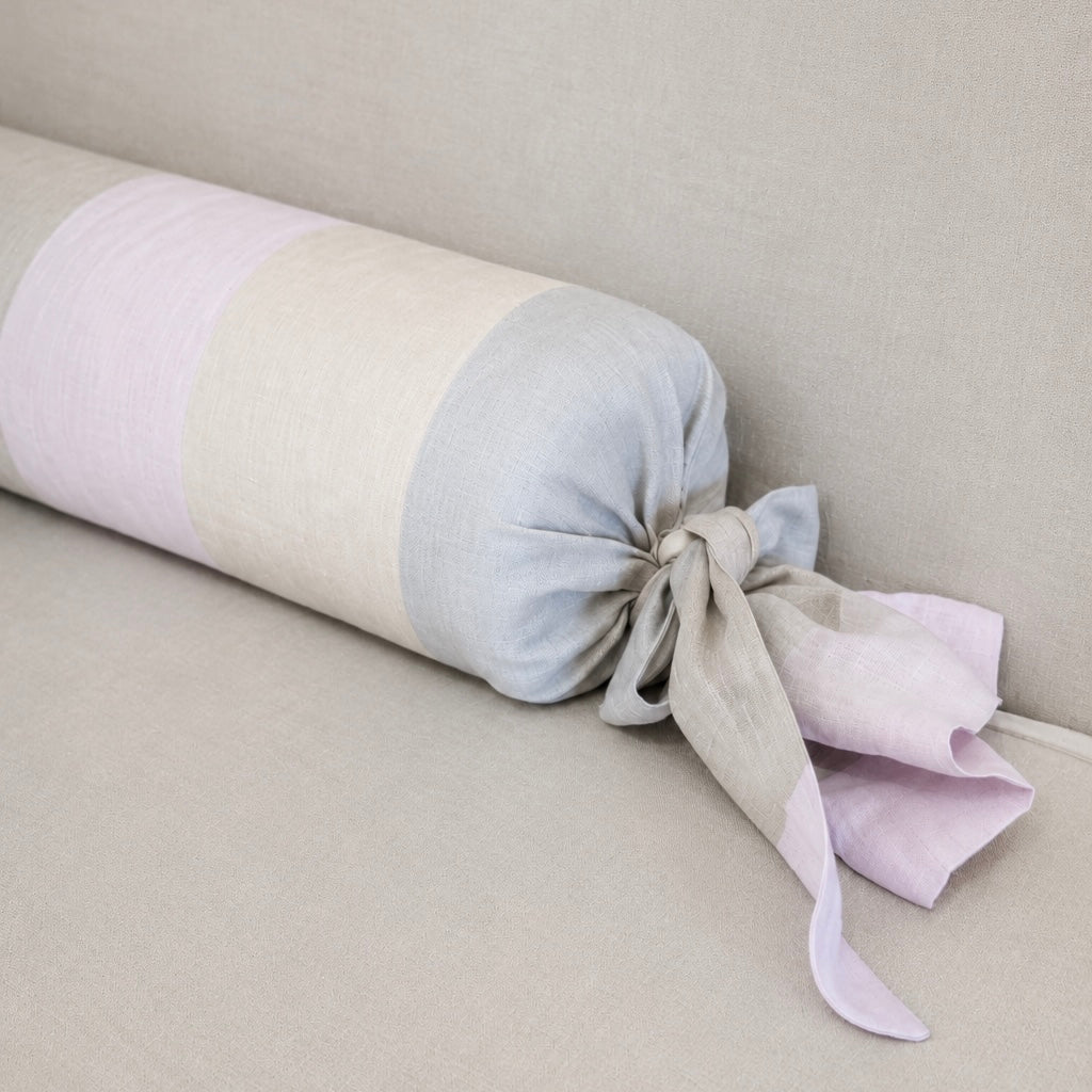 Cojín Caramelo Lino Italia Rosa 60 X 15 cm