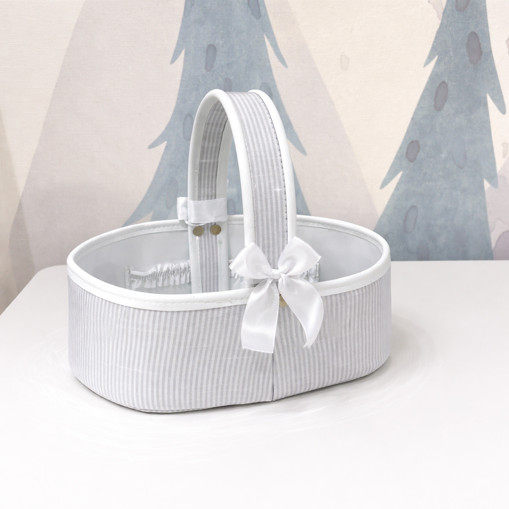 Canasta Redonda Malibu Gris