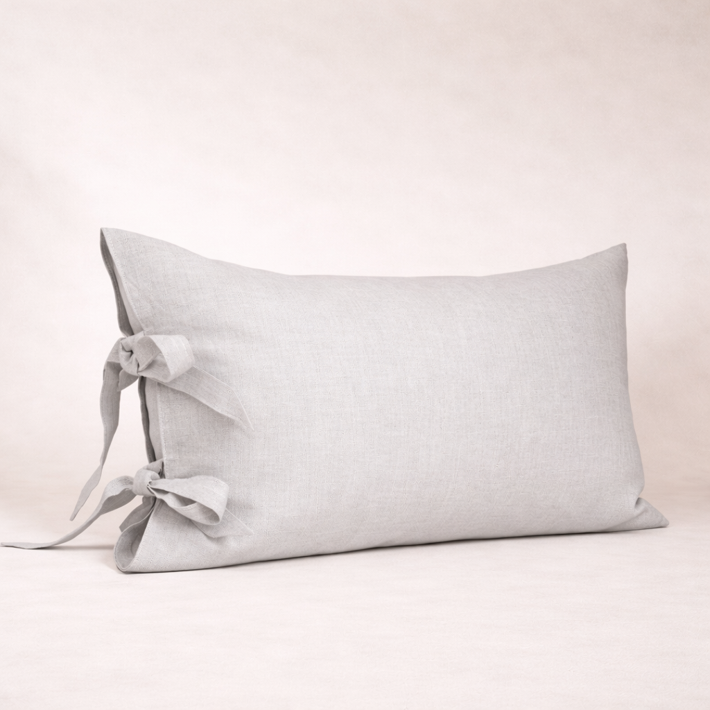 Funda Lino Amarras Gris Claro 60 x 40 cm