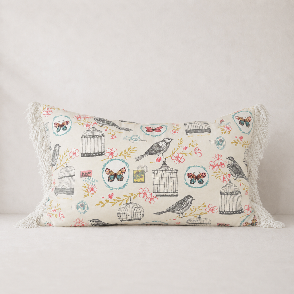 Funda Melodie Natural Flecos 60 x 40 cm