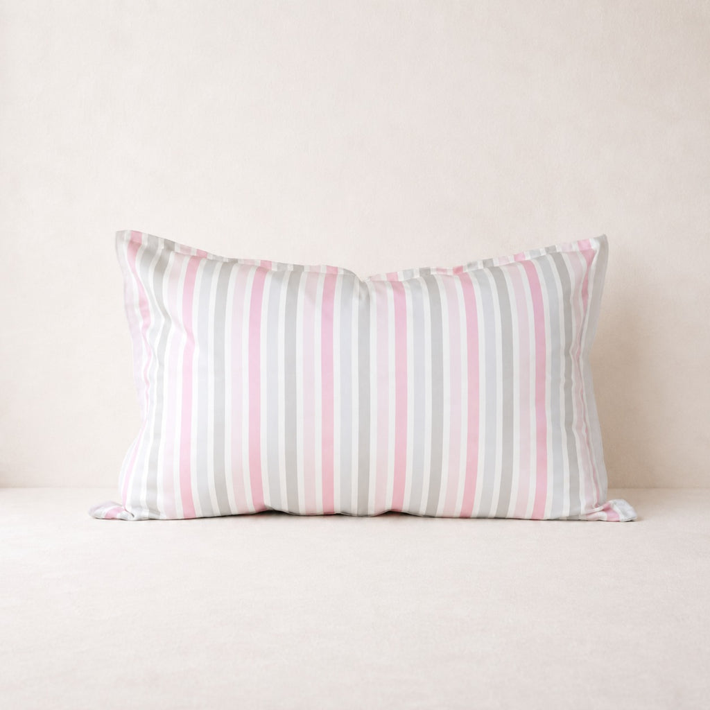 Funda de Cojín Rayure Rose 60 x 40 cm