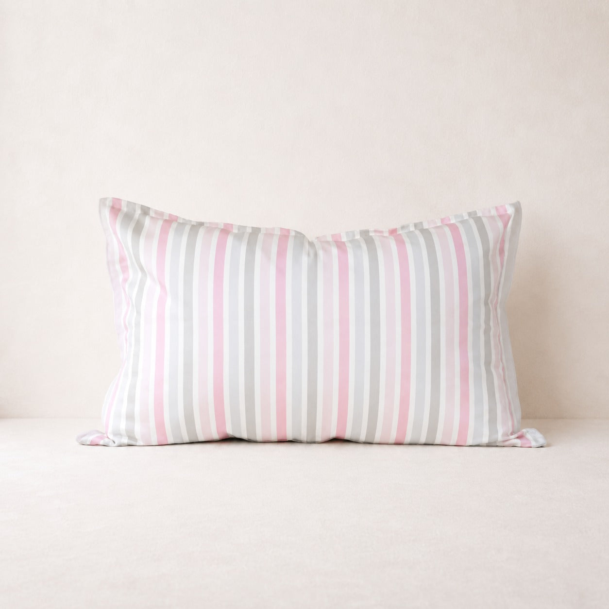 Funda de Cojín Rayure Rose 60 x 40 cm